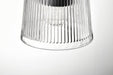 Mini Pendant Nuvo 60-8605 Grayson - 1 Light Mini Pendant - Matte Black Finish - Clear Ribbed Glass Nuvo