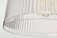Pendant Nuvo 60-8606 Grayson - Small Pendant - Matte Black Finish - Clear Ribbed Glass Nuvo