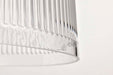 Pendant Nuvo 60-8607 Grayson - Large Pendant - Matte Black Finish - Clear Ribbed Glass Nuvo