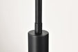 Pendant Nuvo 60-8607 Grayson - Large Pendant - Matte Black Finish - Clear Ribbed Glass Nuvo