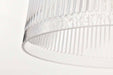 Pendant Nuvo 60-8607 Grayson - Large Pendant - Matte Black Finish - Clear Ribbed Glass Nuvo