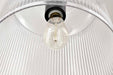 Pendant Nuvo 60-8607 Grayson - Large Pendant - Matte Black Finish - Clear Ribbed Glass Nuvo