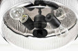 Flush Mount Nuvo 60-8608 Grayson - Small Flush Mount - Matte Black Finish - Clear Ribbed Glass Nuvo