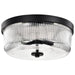 Flush Mount Nuvo 60-8608 Grayson - Small Flush Mount - Matte Black Finish - Clear Ribbed Glass Nuvo