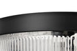 Flush Mount Nuvo 60-8609 Grayson - Large Flush Mount - Matte Black Finish - Clear Ribbed Glass Nuvo