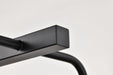 Island Pendant Nuvo 60-8610 Grayson - 6 Light Island Pendant - Matte Black Finish - Clear Ribbed Glass Nuvo