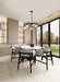 Chandelier Nuvo 60-8611 Grayson - 5 Light Chandelier - Matte Black Finish - Clear Ribbed Glass Nuvo