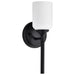 Wall Sconce Nuvo 60-8641 Solara - 1 Light Wall Sconce - Matte Black Finish - Frosted Ribbed Glass Nuvo