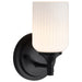 Wall Sconce Nuvo 60-8641 Solara - 1 Light Wall Sconce - Matte Black Finish - Frosted Ribbed Glass Nuvo