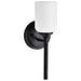 Wall Sconce Nuvo 60-8641 Solara - 1 Light Wall Sconce - Matte Black Finish - Frosted Ribbed Glass Nuvo