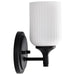 Wall Sconce Nuvo 60-8641 Solara - 1 Light Wall Sconce - Matte Black Finish - Frosted Ribbed Glass Nuvo