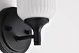 Wall Sconce Nuvo 60-8641 Solara - 1 Light Wall Sconce - Matte Black Finish - Frosted Ribbed Glass Nuvo