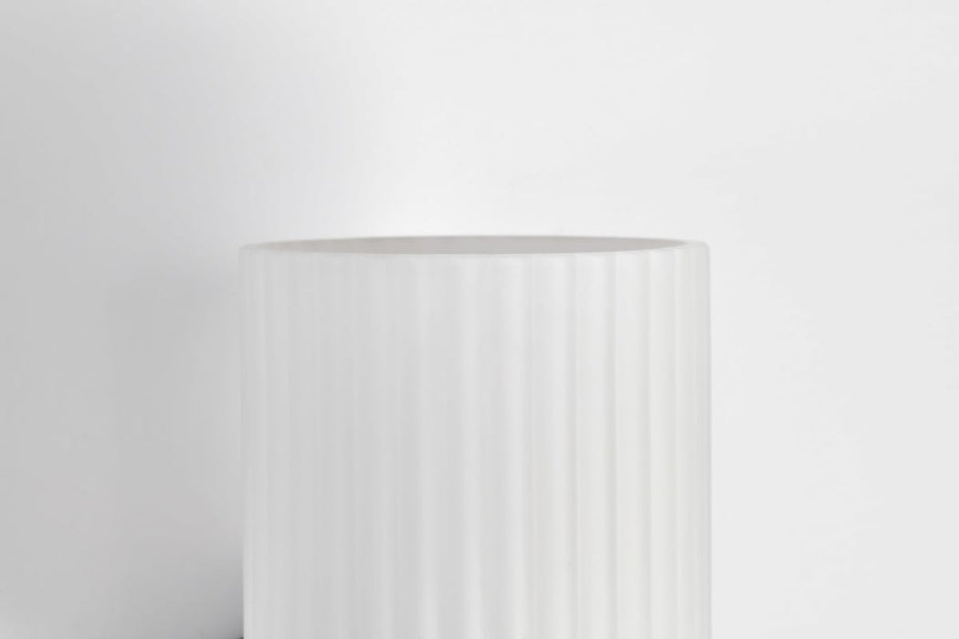 Wall Sconce Nuvo 60-8641 Solara - 1 Light Wall Sconce - Matte Black Finish - Frosted Ribbed Glass Nuvo