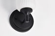 Wall Sconce Nuvo 60-8641 Solara - 1 Light Wall Sconce - Matte Black Finish - Frosted Ribbed Glass Nuvo