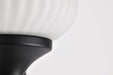 Wall Sconce Nuvo 60-8641 Solara - 1 Light Wall Sconce - Matte Black Finish - Frosted Ribbed Glass Nuvo