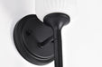 Wall Sconce Nuvo 60-8641 Solara - 1 Light Wall Sconce - Matte Black Finish - Frosted Ribbed Glass Nuvo