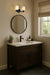 Vanity Nuvo 60-8642 Solara - 2 Light Vanity - Matte Black Finish - Frosted Ribbed Glass Nuvo