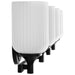 Vanity Nuvo 60-8644 Solara - 4 Light Vanity - Matte Black Finish - Frosted Ribbed Glass Nuvo