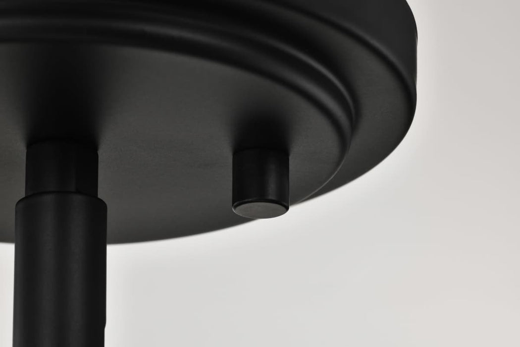 Mini Pendant Nuvo 60-8645 Solara - Mini Pendant - Matte Black Finish - Frosted Ribbed Glass Nuvo