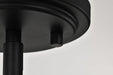 Mini Pendant Nuvo 60-8645 Solara - Mini Pendant - Matte Black Finish - Frosted Ribbed Glass Nuvo