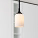 Mini Pendant Nuvo 60-8645 Solara - Mini Pendant - Matte Black Finish - Frosted Ribbed Glass Nuvo