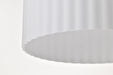 Pendant Nuvo 60-8646 Solara - Pendant - Matte Black Finish - Frosted Ribbed Glass Nuvo