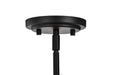 Pendant Nuvo 60-8646 Solara - Pendant - Matte Black Finish - Frosted Ribbed Glass Nuvo