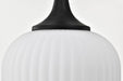 Pendant Nuvo 60-8646 Solara - Pendant - Matte Black Finish - Frosted Ribbed Glass Nuvo