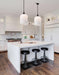 Pendant Nuvo 60-8646 Solara - Pendant - Matte Black Finish - Frosted Ribbed Glass Nuvo