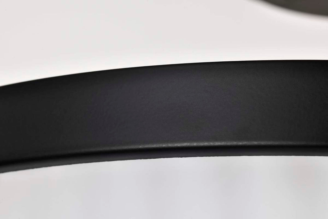 Semi Flush Mount Nuvo 60-8647 Solara - Semi Flush Mount - Matte Black Finish - Frosted Ribbed Glass Nuvo