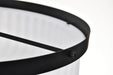 Semi Flush Mount Nuvo 60-8647 Solara - Semi Flush Mount - Matte Black Finish - Frosted Ribbed Glass Nuvo