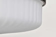 Semi Flush Mount Nuvo 60-8647 Solara - Semi Flush Mount - Matte Black Finish - Frosted Ribbed Glass Nuvo
