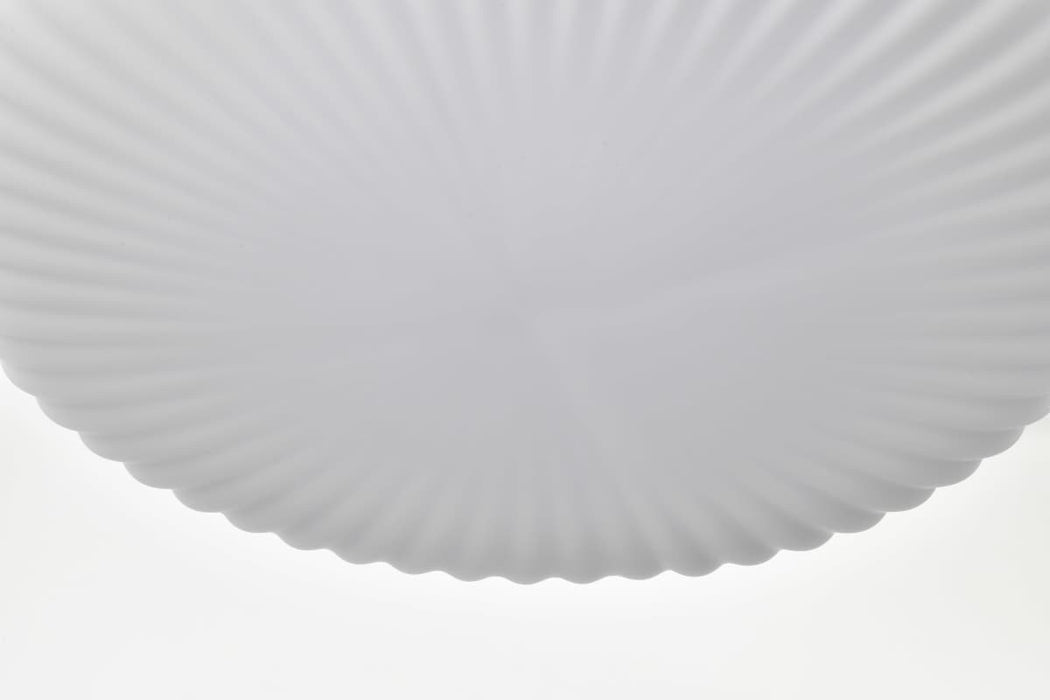 Flush Mount Nuvo 60-8648 Solara - Flush Mount - Matte Black Finish - Frosted Ribbed Glass Nuvo