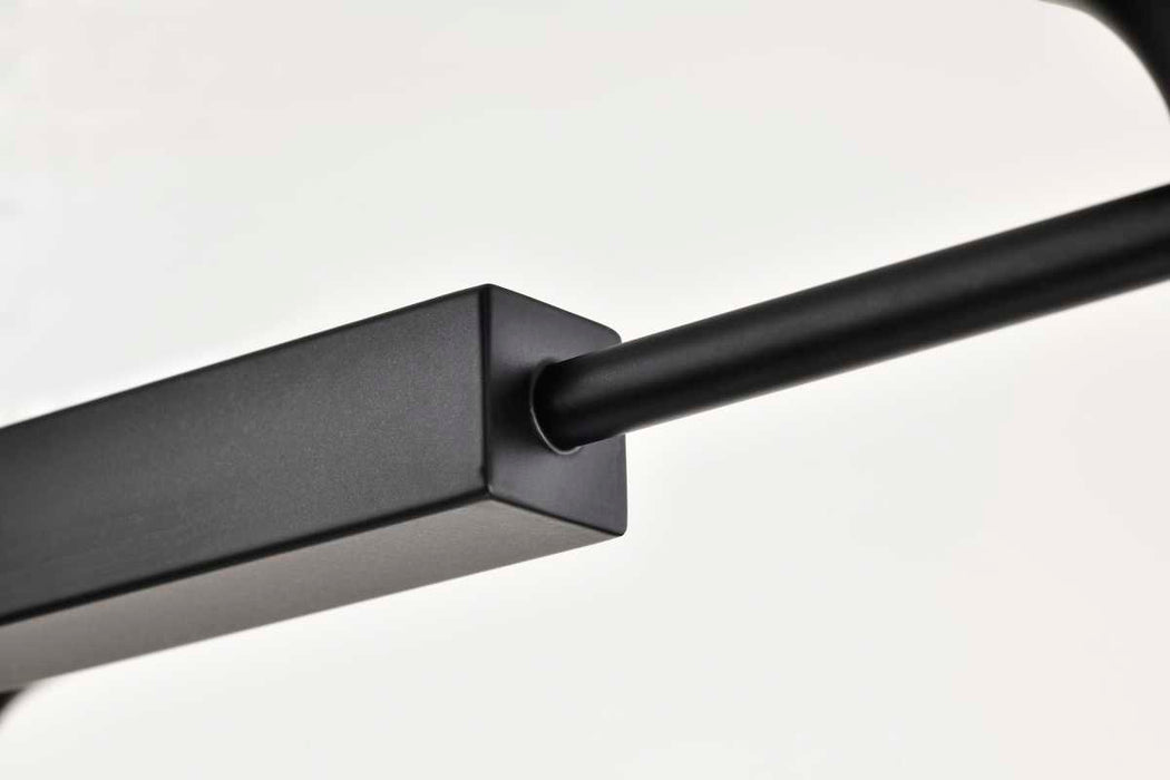 Island Pendant Nuvo 60-8649 Solara - 6 Light Island Pendant - Matte Black Finish - Frosted Ribbed Glass Nuvo