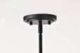 Island Pendant Nuvo 60-8649 Solara - 6 Light Island Pendant - Matte Black Finish - Frosted Ribbed Glass Nuvo