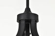 Chandelier Nuvo 60-8650 Solara - 5 Light Chandelier - Matte Black Finish - Frosted Ribbed Glass Nuvo