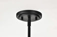 Chandelier Nuvo 60-8650 Solara - 5 Light Chandelier - Matte Black Finish - Frosted Ribbed Glass Nuvo