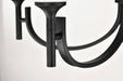 Chandelier Nuvo 60-8650 Solara - 5 Light Chandelier - Matte Black Finish - Frosted Ribbed Glass Nuvo