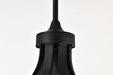 Chandelier Nuvo 60-8651 Solara - 7 Light Chandelier - Matte Black Finish - Frosted Ribbed Glass Nuvo
