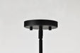 Chandelier Nuvo 60-8651 Solara - 7 Light Chandelier - Matte Black Finish - Frosted Ribbed Glass Nuvo