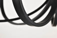 Chandelier Nuvo 60-8651 Solara - 7 Light Chandelier - Matte Black Finish - Frosted Ribbed Glass Nuvo