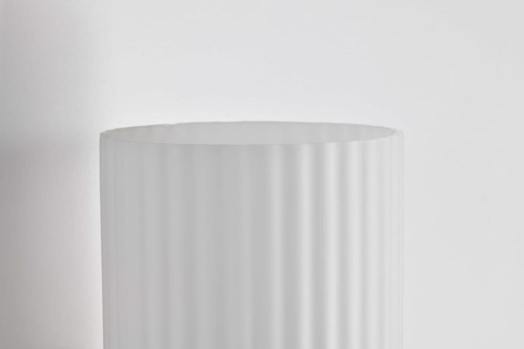 Wall Sconce Nuvo 60-8661 Solara - 1 Light Wall Sconce - Natural Brass Finish - Frosted Ribbed Glass Nuvo