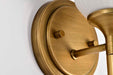 Wall Sconce Nuvo 60-8661 Solara - 1 Light Wall Sconce - Natural Brass Finish - Frosted Ribbed Glass Nuvo