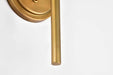 Wall Sconce Nuvo 60-8661 Solara - 1 Light Wall Sconce - Natural Brass Finish - Frosted Ribbed Glass Nuvo