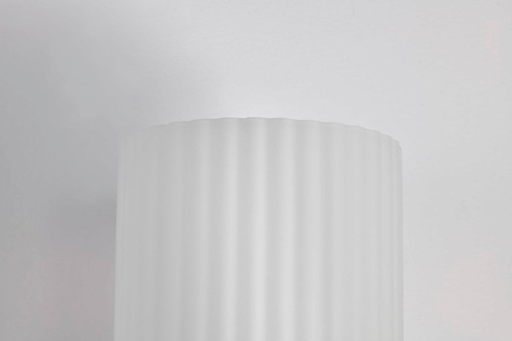 Wall Sconce Nuvo 60-8661 Solara - 1 Light Wall Sconce - Natural Brass Finish - Frosted Ribbed Glass Nuvo