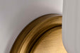 Wall Sconce Nuvo 60-8661 Solara - 1 Light Wall Sconce - Natural Brass Finish - Frosted Ribbed Glass Nuvo