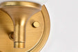 Wall Sconce Nuvo 60-8661 Solara - 1 Light Wall Sconce - Natural Brass Finish - Frosted Ribbed Glass Nuvo