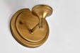 Wall Sconce Nuvo 60-8661 Solara - 1 Light Wall Sconce - Natural Brass Finish - Frosted Ribbed Glass Nuvo