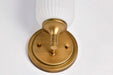 Wall Sconce Nuvo 60-8661 Solara - 1 Light Wall Sconce - Natural Brass Finish - Frosted Ribbed Glass Nuvo