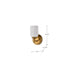 Wall Sconce Nuvo 60-8661 Solara - 1 Light Wall Sconce - Natural Brass Finish - Frosted Ribbed Glass Nuvo
